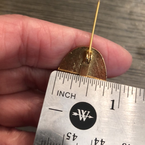 Vintage Cloisonné Enamel Blueberry Pin Oval Shape - Picture 11 of 11